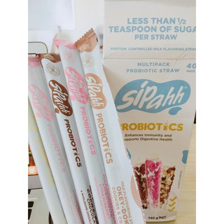 Ống hút sữa đổi vị Sipahh Probiotics ( giúp trẻ tiêu hoá tốt sau khi ăn)