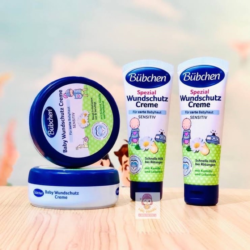 Kem Nẻ Buchen đức cho bé baby, cho trẻ sơ sinh 75ml dạng hũ dạng tuýp bảo vệ làn da của bé