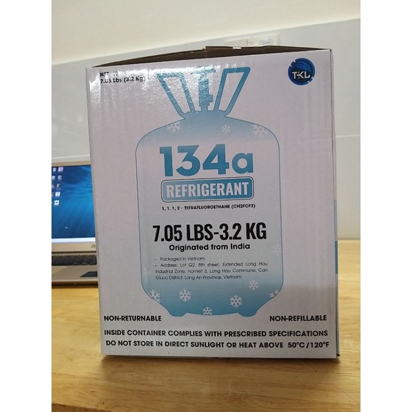 Ga lạnh BestGas134a Ấn Độ trọng lượng net 3,2 kg gas