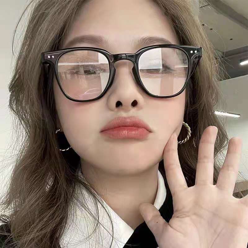 Mắt Kính Gọng Cận Nam Nữ 2 Chấm From Vuông Thời Trang Phong Cách Ulzzang