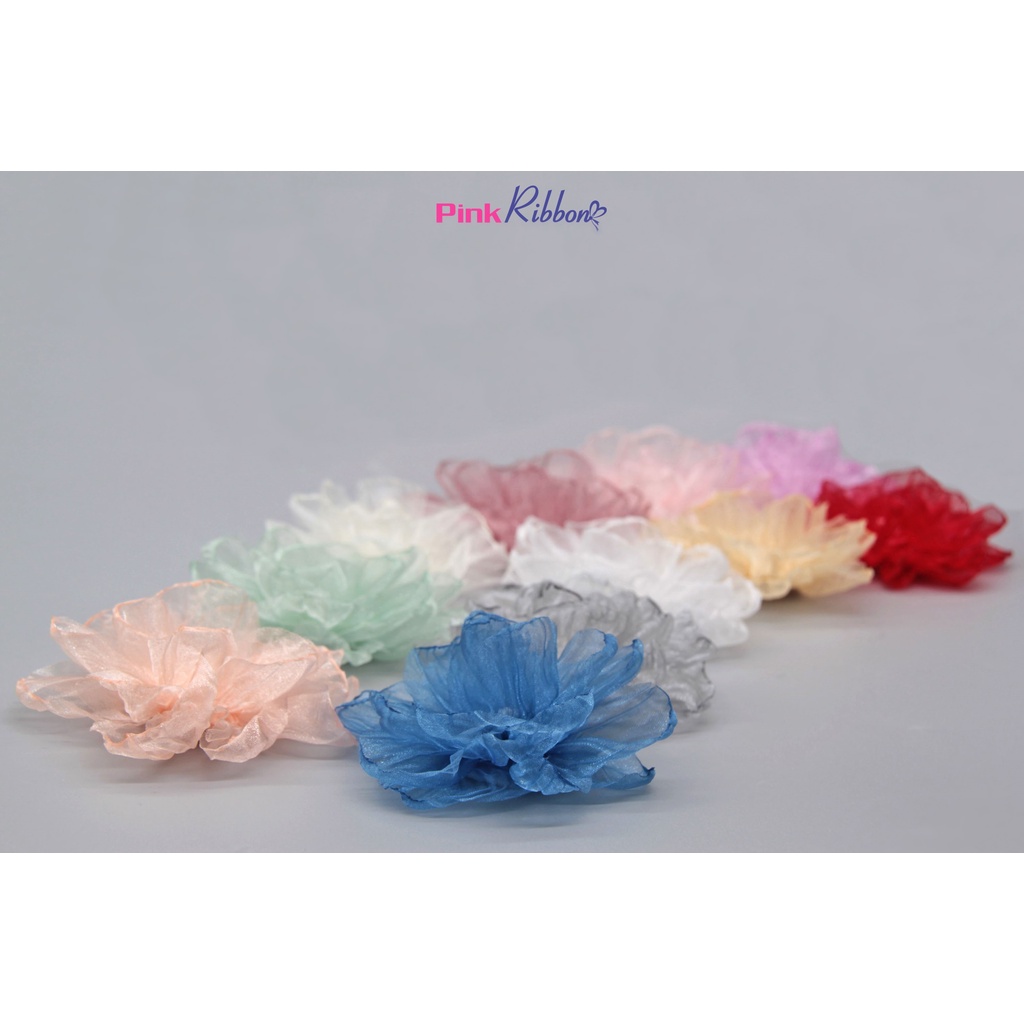 Hoa voan nhăn 9cm - Phụ kiện thời trang, may mặc