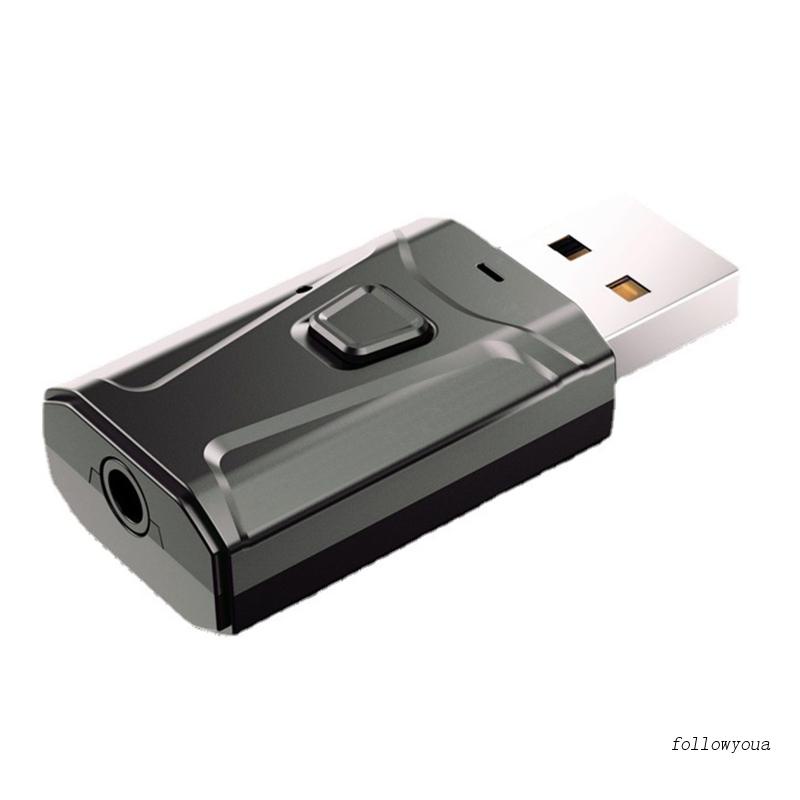 Usb Bluetooth Nhận Tín Hiệu Âm Thanh Hifi 2 Trong 1 Giắc Cắm 3.5mm Cho Máy Tính / Xe Hơi