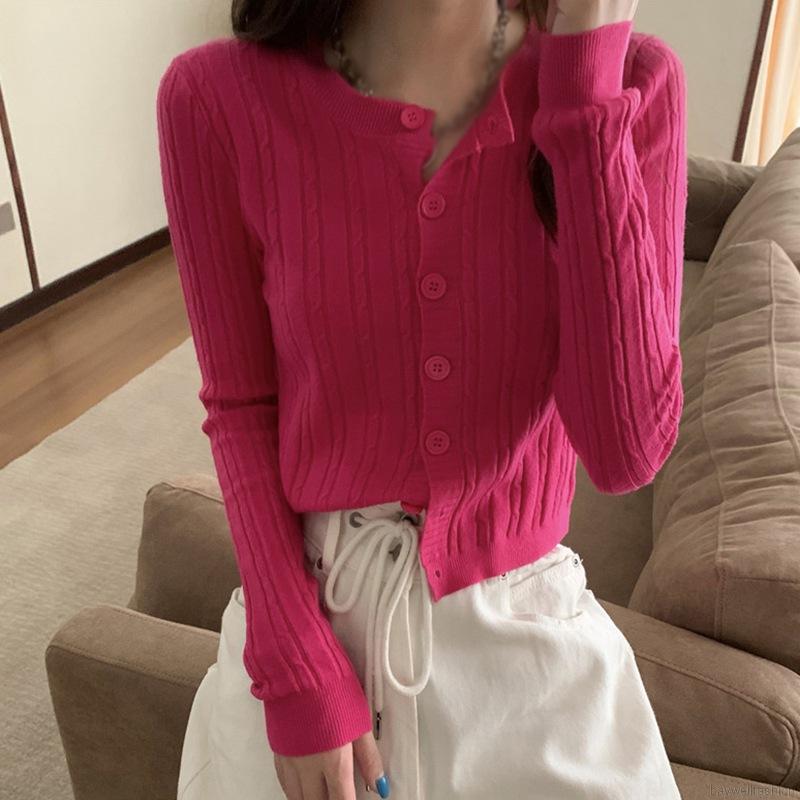 [Baywellfashion]Retro Style, Languid Style, Slim Short Cardigan Sweater, Women's Jacket | BigBuy360 - bigbuy360.vn