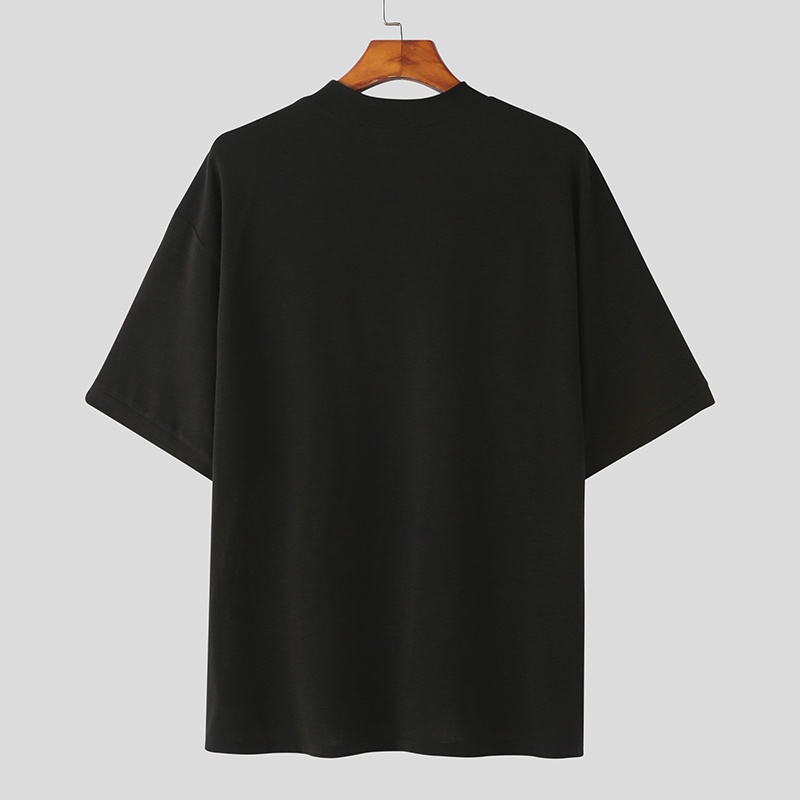 Áo Thun Nam Tay Ngắn Dáng Rộng Họa Tiết Sọc Ngang Thời Trang