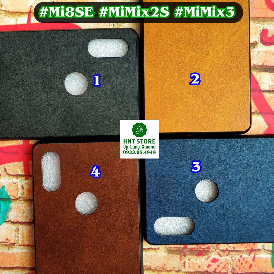 ỐP LƯNG XIAOMI Mi8 - Mi 8 Se - Mi 8 Lite - Mi 8 EE - Mi Note 3 - Mi mix 2S - MI MIX 3 - ỐP LƯNG PHỦ VẢI MỀM KIỂU DA