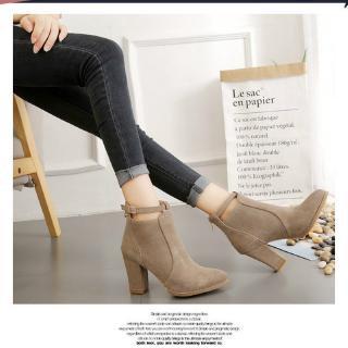 giày boot cổ ngắn đế thấp