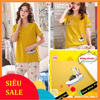 Bộ đồ ngủ - Đồ mặc nhà Cao cấp 100% cotton L03