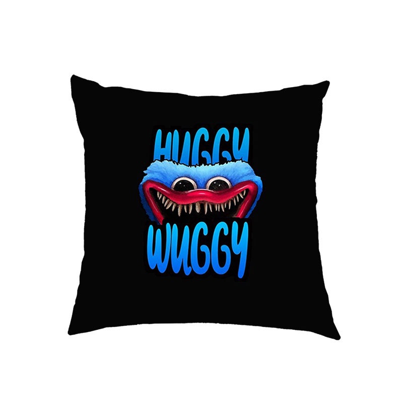Vỏ gối in kỹ thuật số họa tiết Huggy Wuggy hoạt hình Poppy Playtime trang trí nhà
