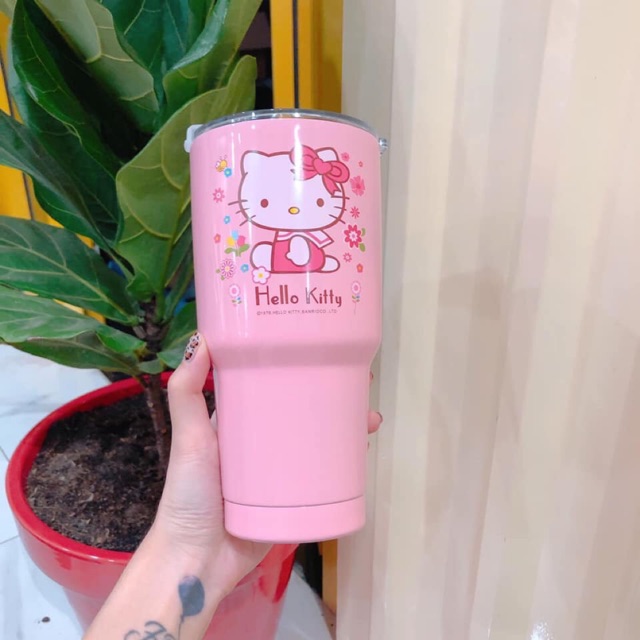 Ly giữ nhiệt kitty, doremon