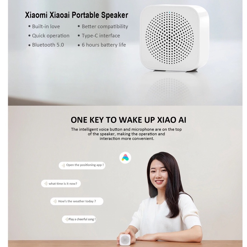 Loa bluetooth Mini Xiaomi XiaoAI - Loa bluetooth XiaoAI - Âm Thanh Sống Động