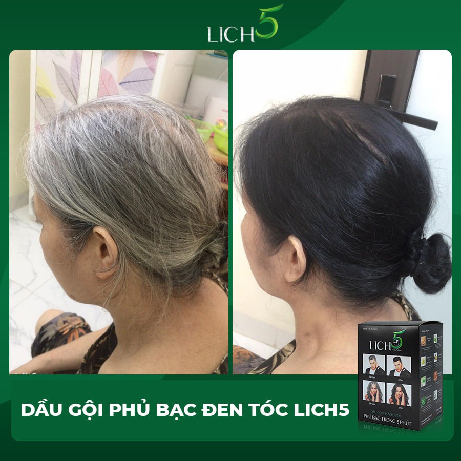 Dầu gội thảo dược phủ bạc tóc Lich 5 | BigBuy360 - bigbuy360.vn