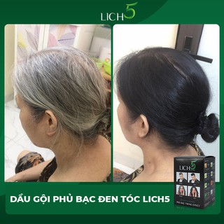 Dầu gội thảo dược phủ bạc tóc Lich 5
