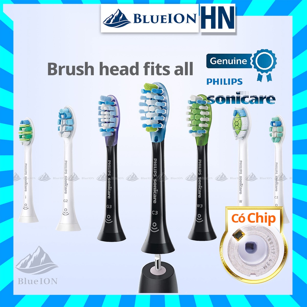 Đầu bàn chải điện Philips Sonicare các loại C2, G2, W, C3, G3, W3