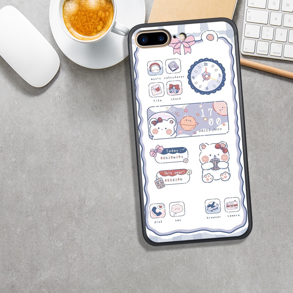 Ốp Lưng IPHONE 6 PLUS - 7 PLUS - 8 PLUS , In Hình Gấu ChiBi Đáng Yêu, Đẹp.