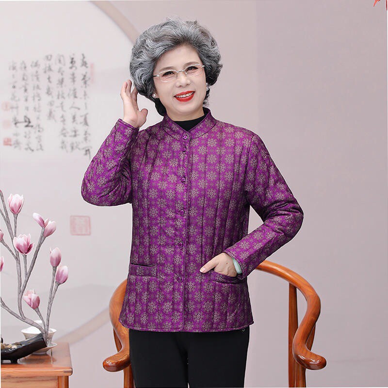 Áo khoác phao đệm bông siêu nhẹ siêu ấm cho các bà các mẹ người trung niên