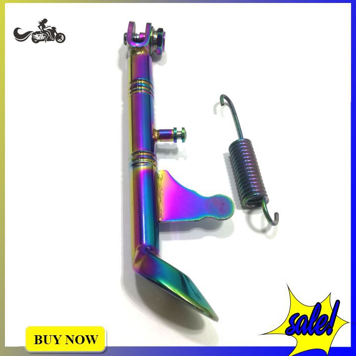 Chân chống inox đặc thiết kế riêng cho Wave, Drem màu titan siêu đẹp