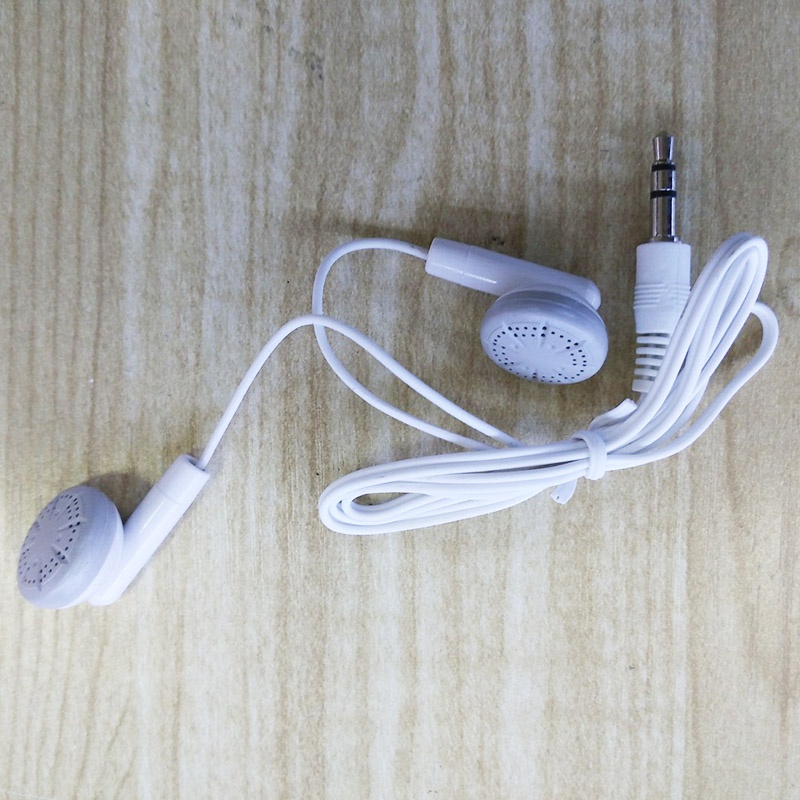 Tai nghe có dây 60cm giắc cắm 3.5mm màu trơn thông dụng cho điện thoại