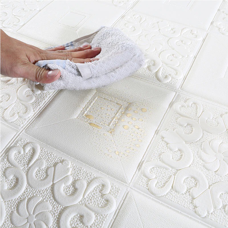Miếng Dán Xốp 3D Trang Trí Tường Chống Thấm Nước
