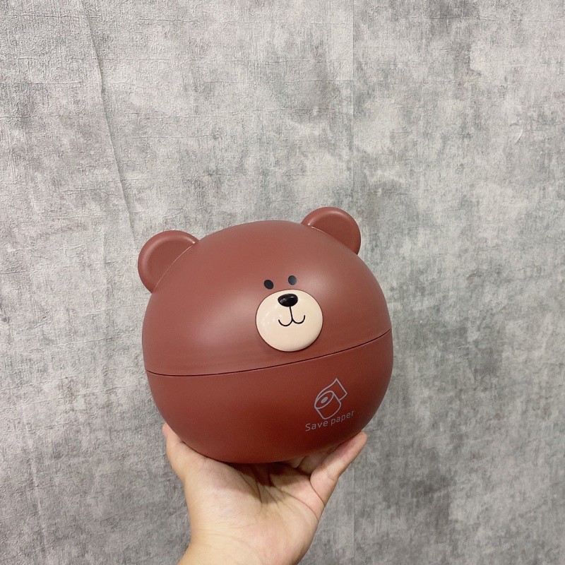 Hộp đựng giấy [Mã GG TRANKD ] Hình thú dễ thương chất liệu nhựa cao cấp MiibooShi