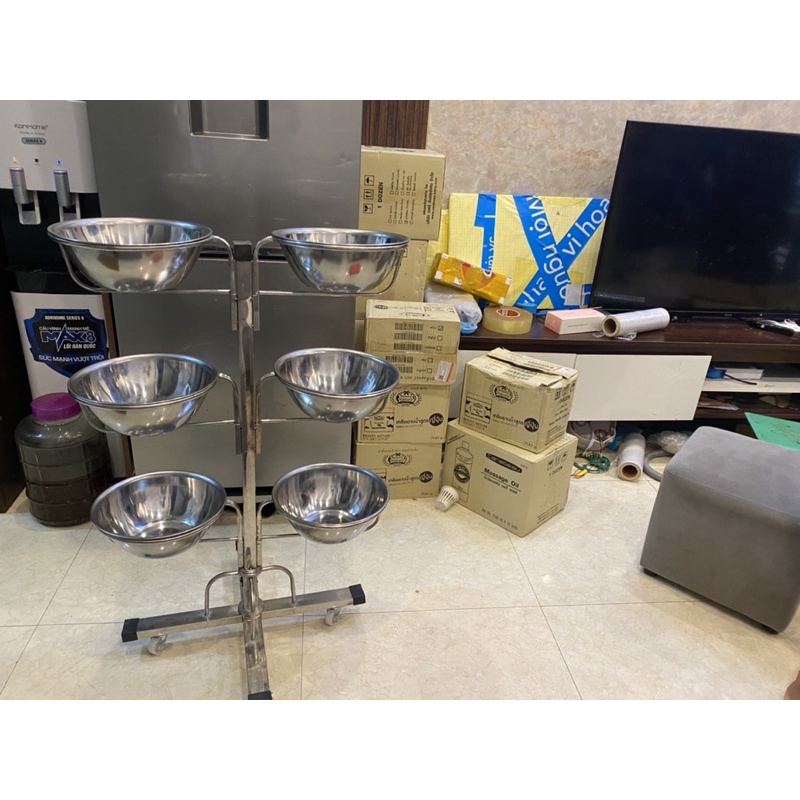 Cây bát nước inox 6 bát to