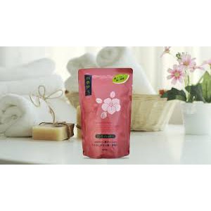 ☘️Hàng Nhật☘️Túi Dầu gội /xả chiết xuất từ dầu hoa trà Kumano 450ml