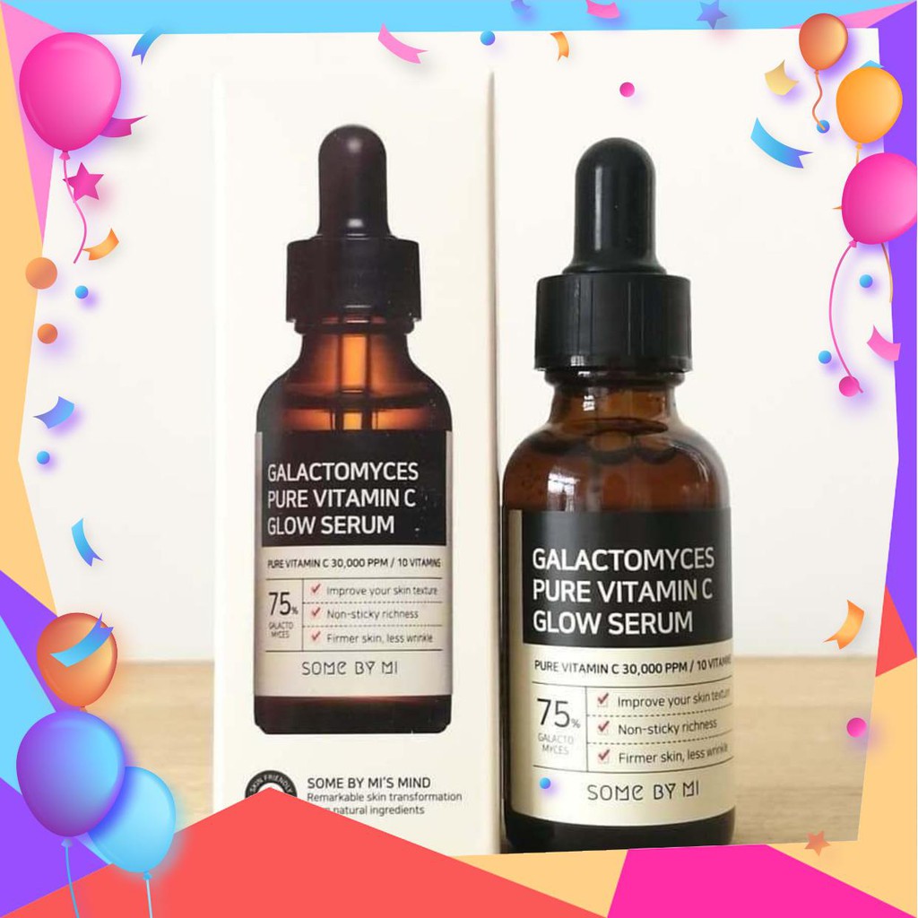 Serum dưỡng trắng chống lão hóa Some By Mi Galactomyces Pure Vitamin C Glow 30ml