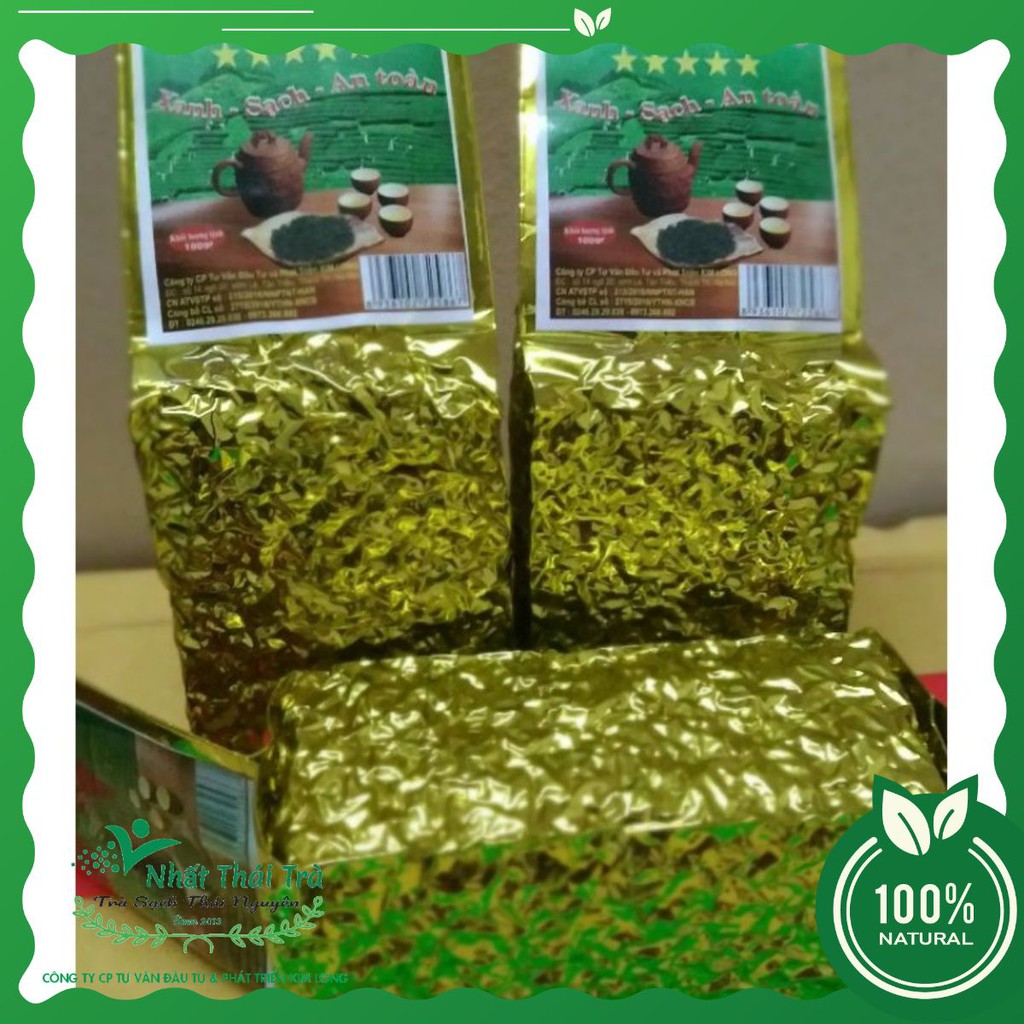 1KG Trà Thái Nguyên 5 sao - Nhất Thái Trà 5sao xanh-sạch 10gói hck × 100g