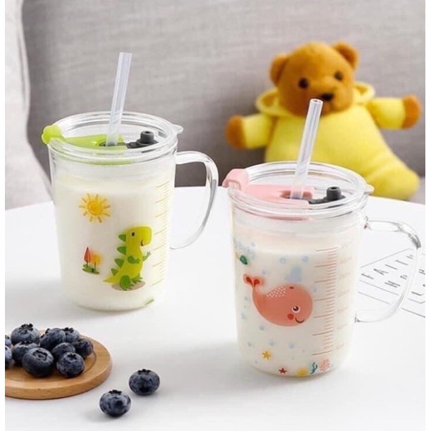 LY THỦY TINH CHIA VẠCH CHỐNG TRÀN DÀNH CHO BÉ