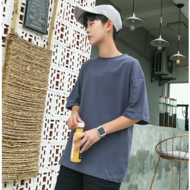 Áo Thun Tay Lỡ Unisex Trơn Nhiều Màu Siêu Hot | BigBuy360 - bigbuy360.vn