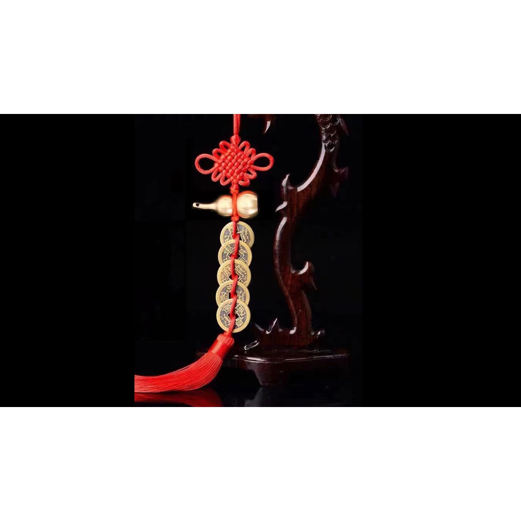 Dây đồng tiên Ngũ Đế Kết hồ lô vàng Mang may mắn bình an