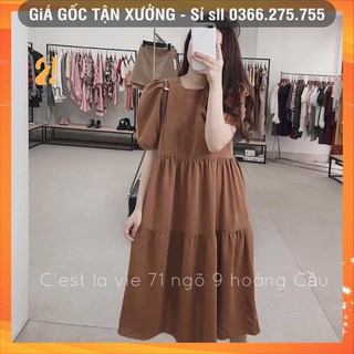 Váy bầu thiết kế dự tiệc công sở mùa hè suông đuôi cá xinh đẹp giá rẻ - V12
