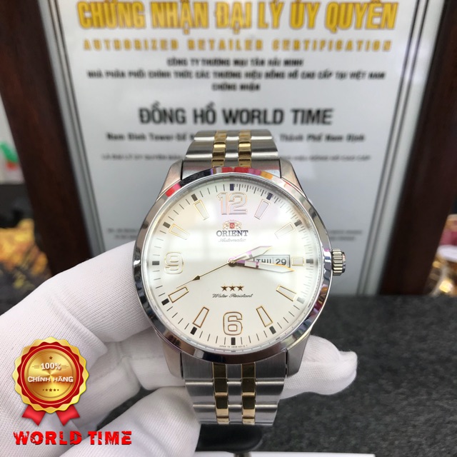 Đồng hồ Nam Chính Hãng Orient SAB0B005WB Automatic , Dây thép