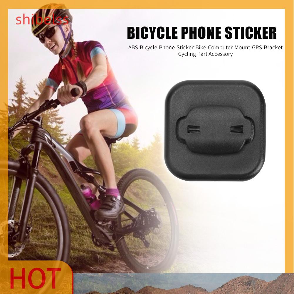（ʚshibelss）Bicycle Phone Sticker Bike Computer Mount GPS Bracket for Bryton Black