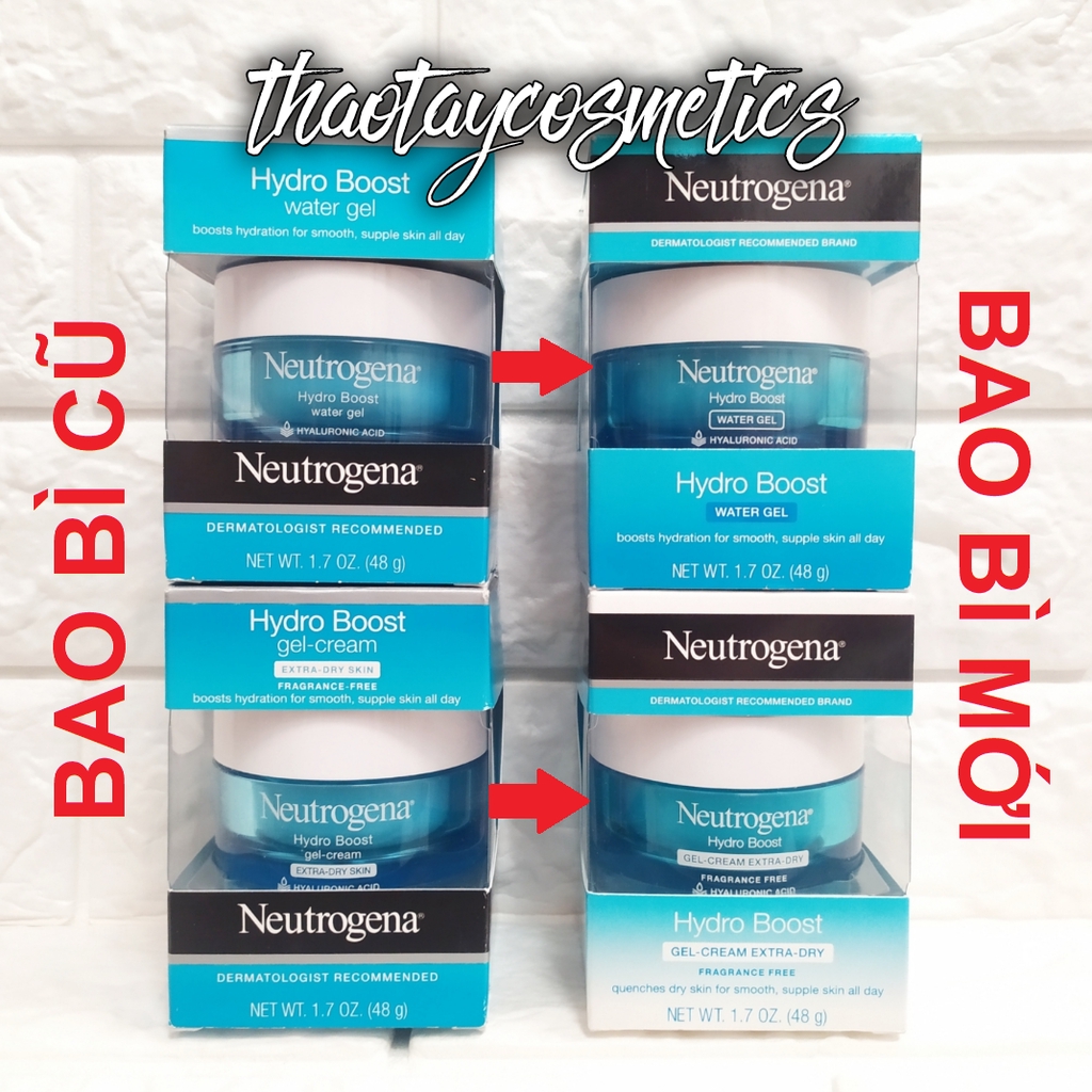 [Bản Mỹ] Kem dưỡng ẩm Neutrogena Hydro Boost Water Gel Cream cho da khô da dầu (48g)