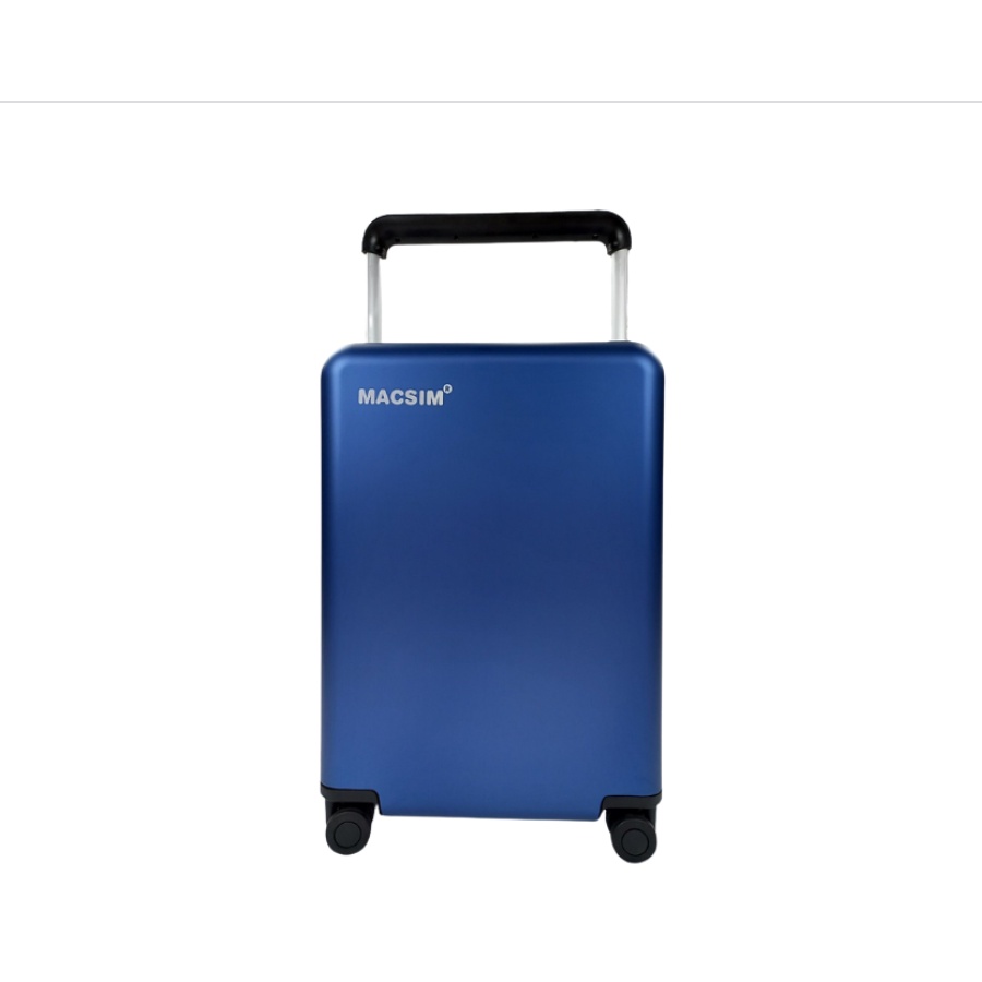 Vali tay kéo cao cấp chất liệu hợp kim nhôm nguyên khối MS1403 nhãn hiệu Macsim màu xanh Blue