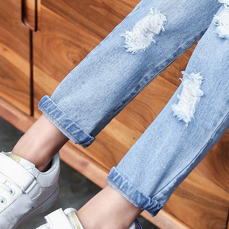 Quần Denim Mùa Hè Cho Bé Gái