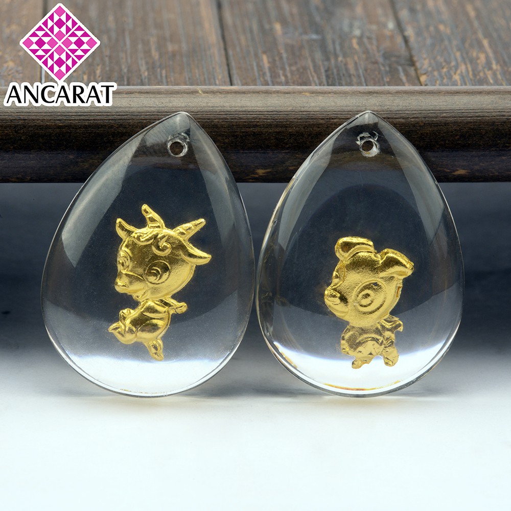 ANCARAT - Mặt dây 3D dát vàng