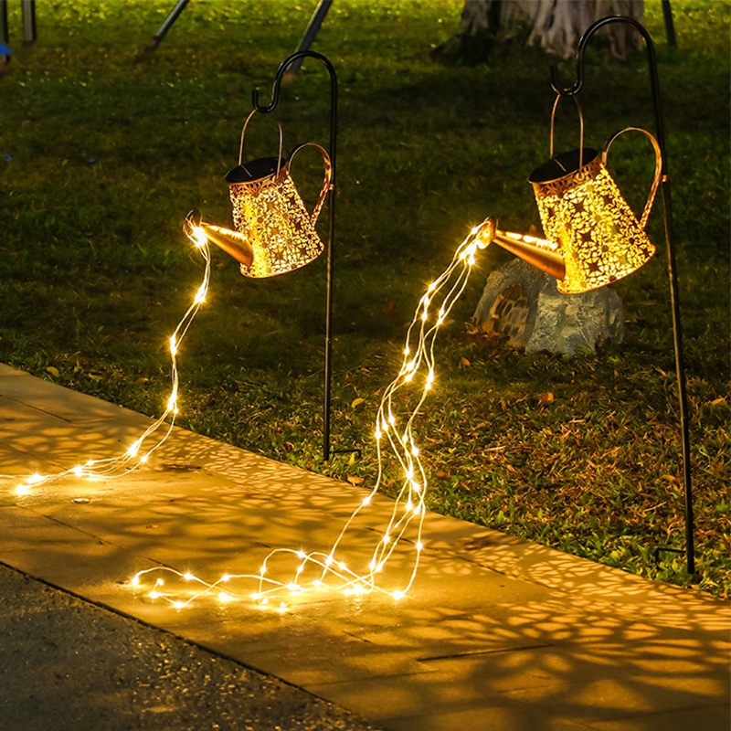 Đèn LED Năng Lượng Mặt Trời Hình Bình Nước Trang Trí Sân Vườn