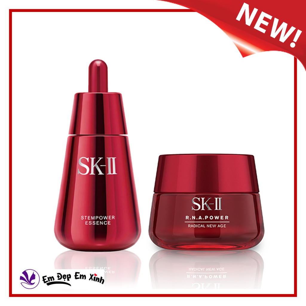 BỘ ĐÔI KEM DƯỠNG 80ML VÀ SERUM 50ML SKII R.N.A POWER RADICAL NEW AGE TRẺ HÓA DA, MỜ THÂM NÁM.