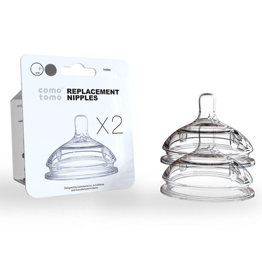 Núm ty thay Bình sữa Comotomo Chính Hãng Size 1,2,3,Y