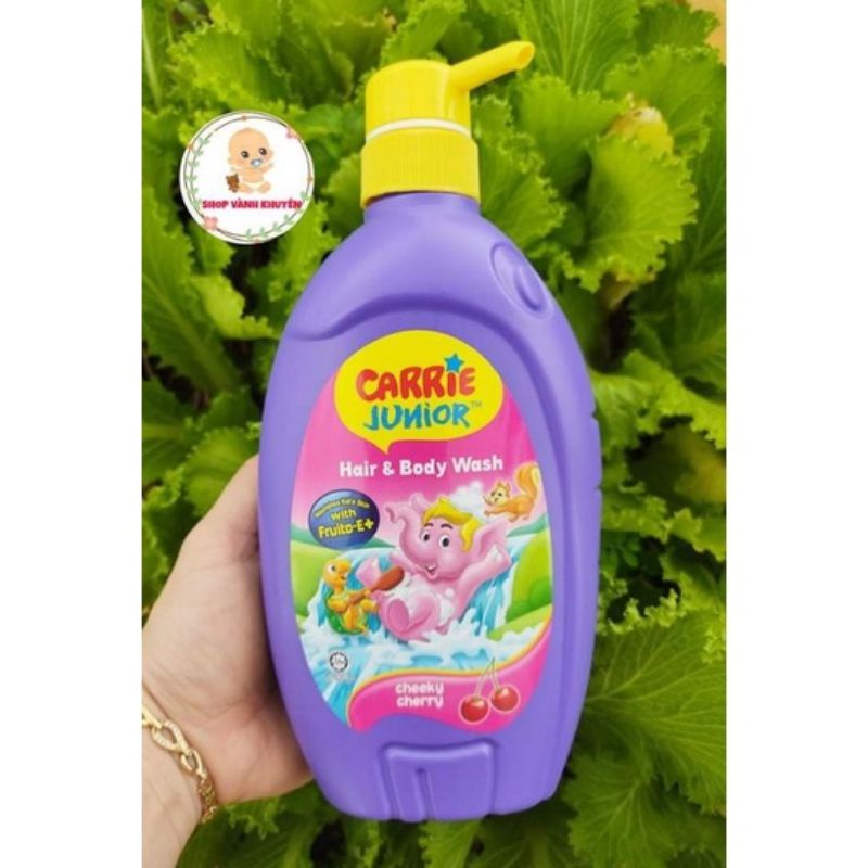 Sữa tắm gội toàn thân cho bé Carrie Junior mẫu mới 700ml .