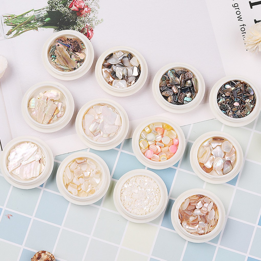 [Hàng mới về] Hộp phụ kiện đựng sequin trang trí móng tay nghệ thuật