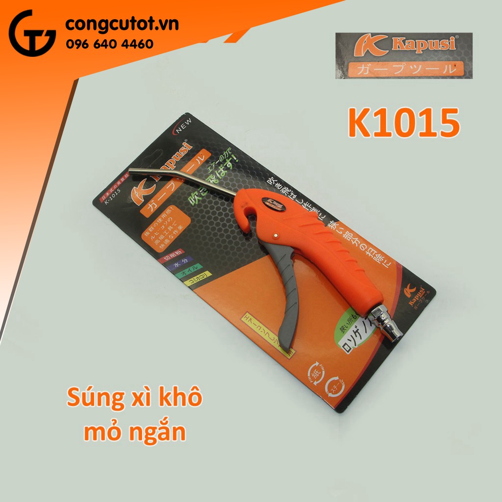 Súng xịt hơi xì khô thân nhựa mỏ ngắn Kapusi K1015