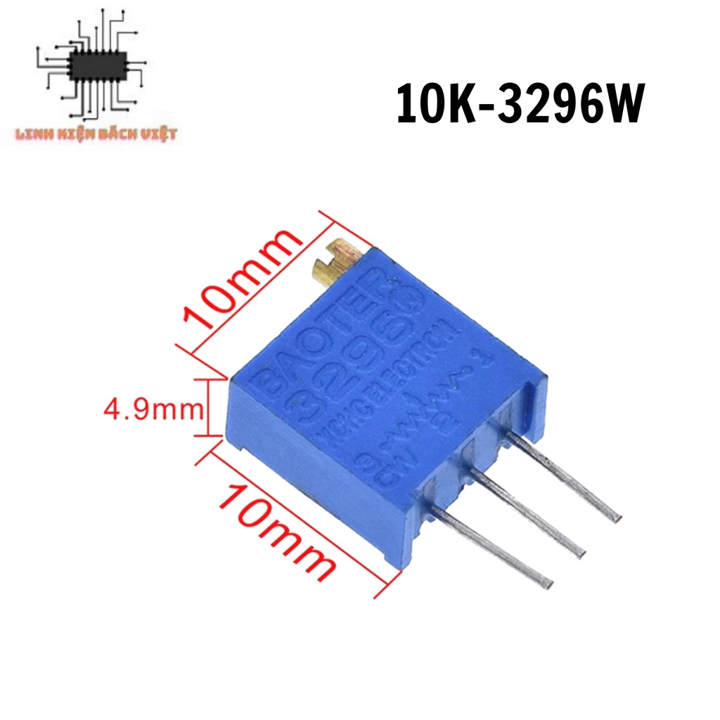 Chiết áp, Biến trở vi chỉnh 10K 3296W-103