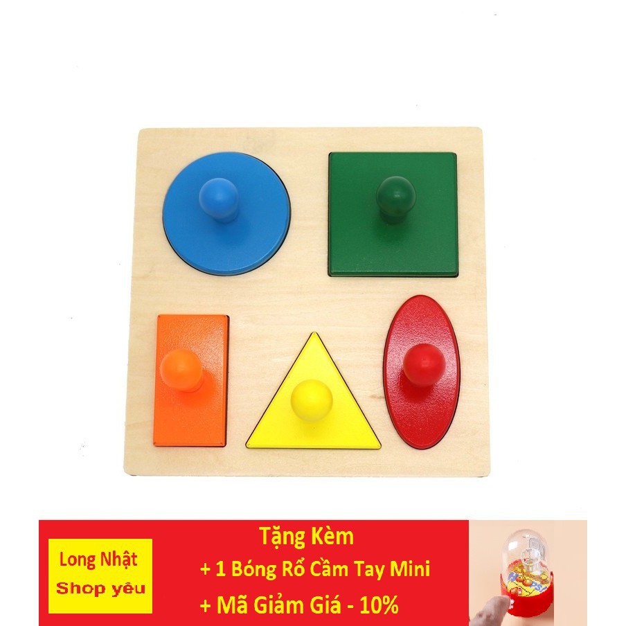 Đồ Chơi Treo Nôi 💖FREESHIP💖 Giảm 20K Khi Nhập [ Giáo Cụ Montessori 0-3Tuổi - Bảng Phân Biệt Các Dạng Hình Học Cơ Bản
