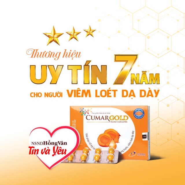 CUMARGOLD - Nano curcumin - Nano nghệ - Đau dạ dày [Cumagold]