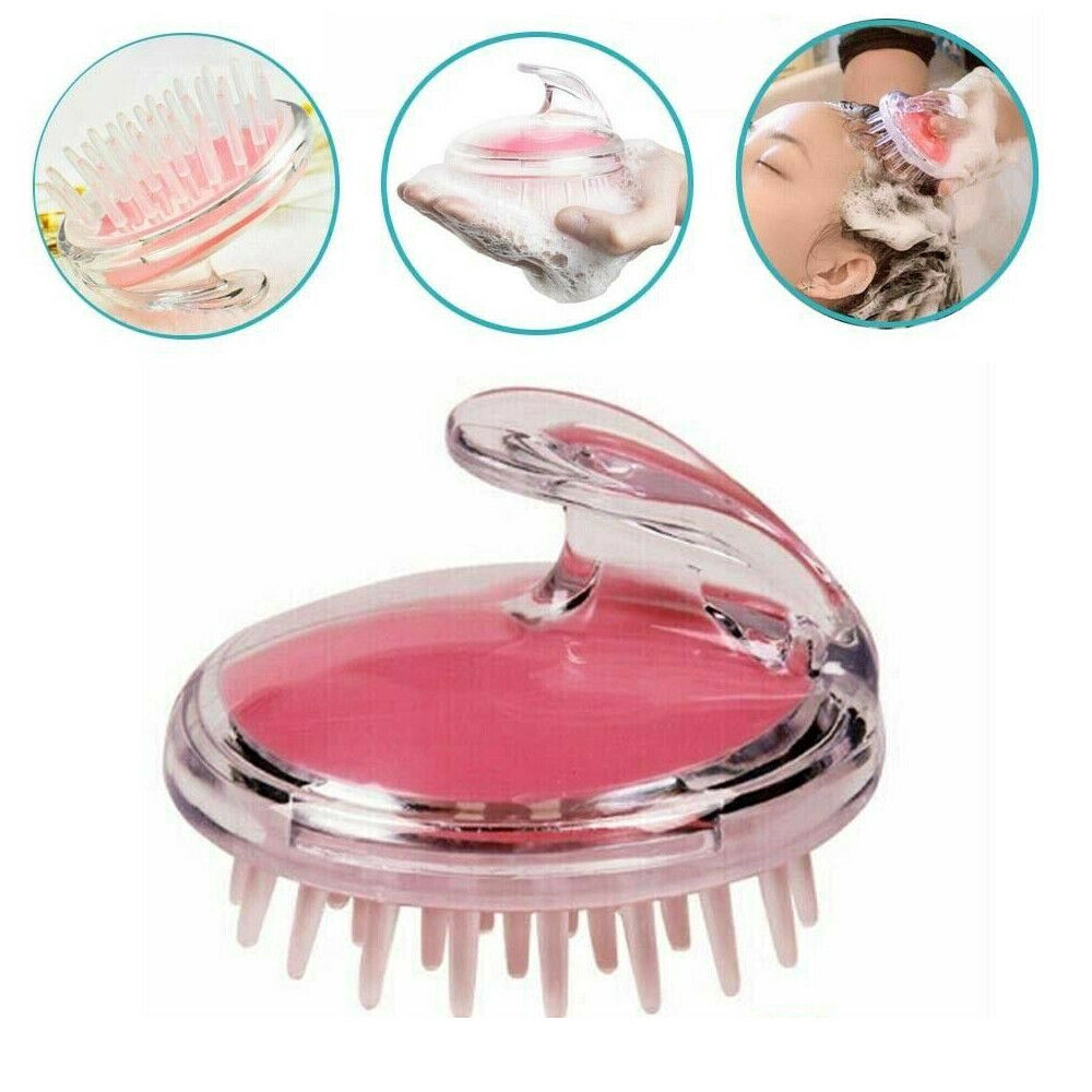 [Hàng mới về] Lược gội mát xa da đầu bằng silicon chăm sóc mái tóc tiện dụng