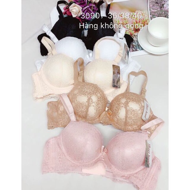 (3090)áo lót ren sexy_đệm dày 3cm_sister hood