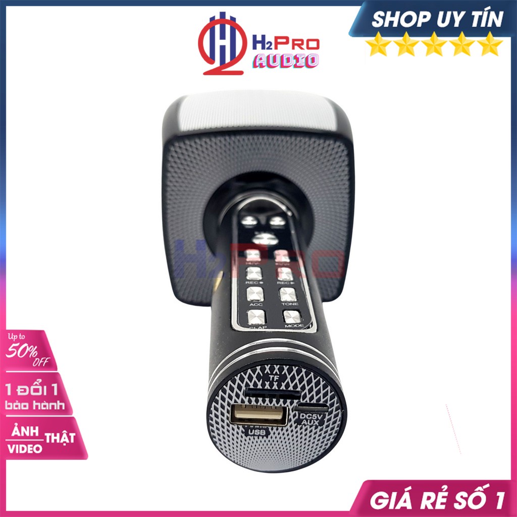 Micro bluetooth karaoke, mic loa bluetooth SU-YOSD YS-91 cao cấp âm bass cực ấm, bắt giọng cực tốt - H2pro Audio