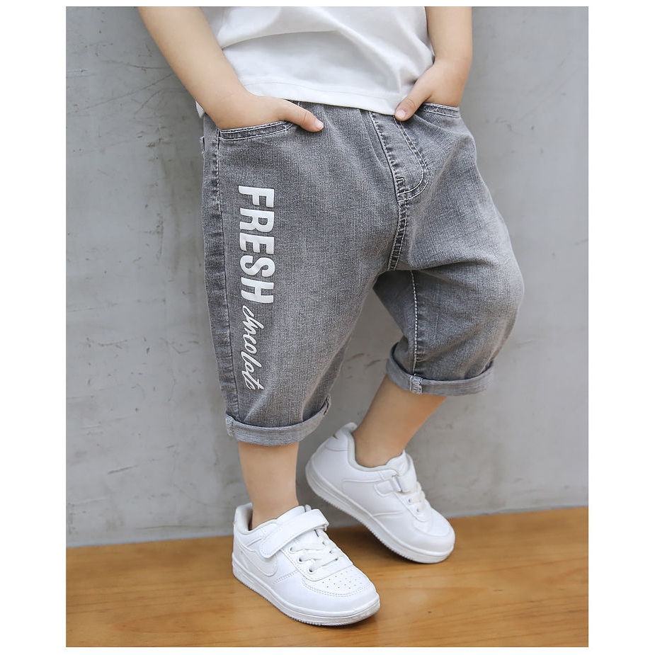 Quần Short Jeans Rách Thời Trang Cho Bé Trai Năng Động